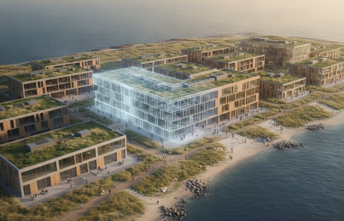 Fugleperspektiv 3D rendering: Det strategiske overblik over dit byggeprojekt