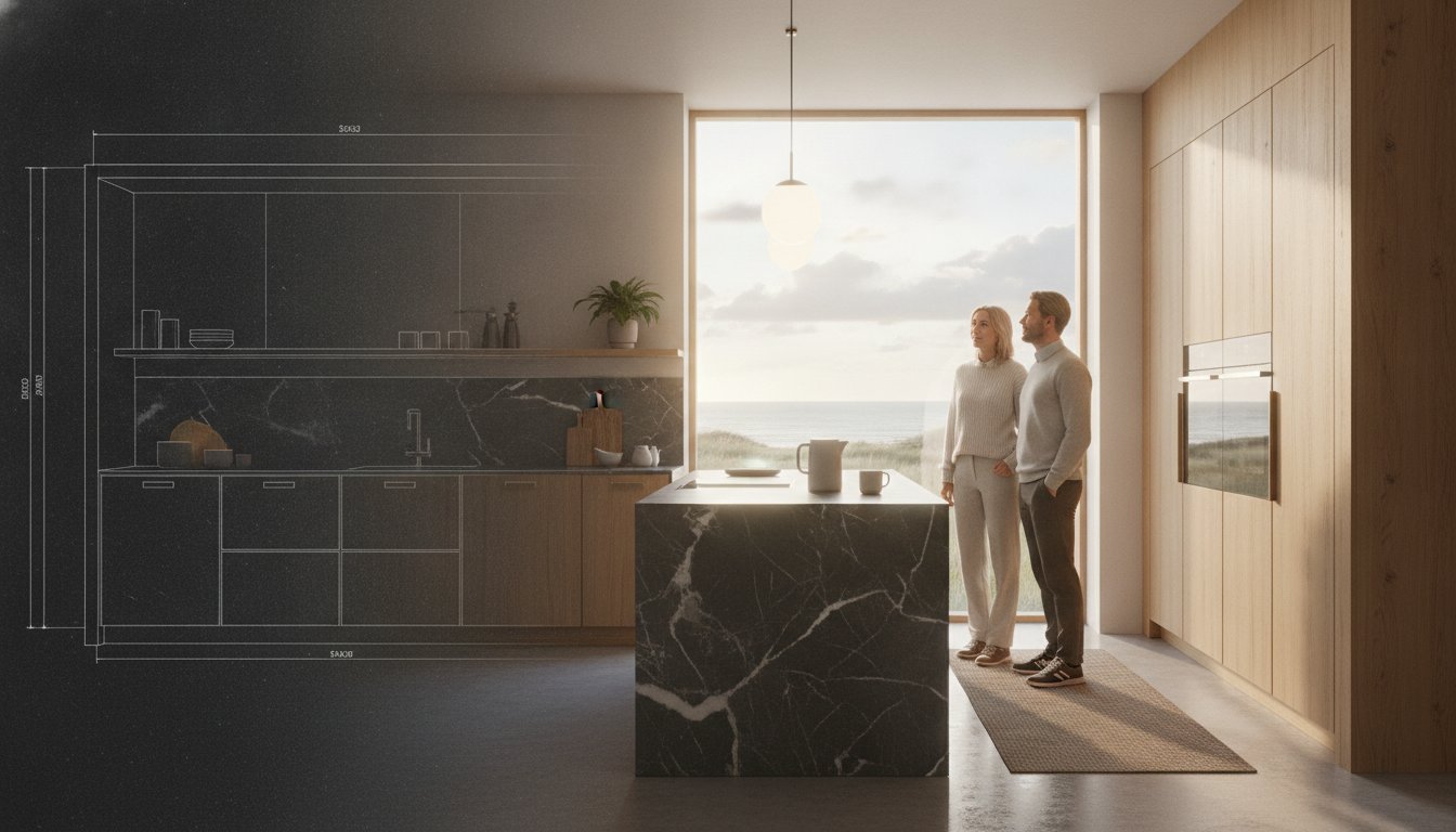 3D visualisering af køkken: Fra teknisk tegning til fotorealistisk drøm